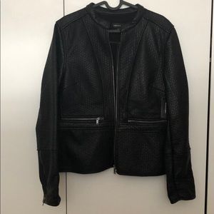 Brand New Lord & Taylor Faux Leather Shell Jacket
